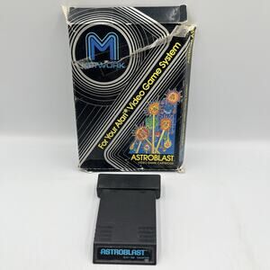 Astroblast (Atari 2600, 1982) – Complete in Box – Vintage Shooter by M Network